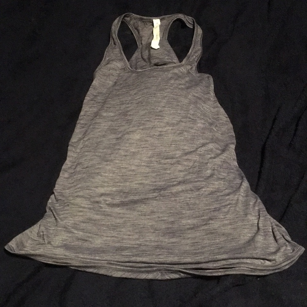 Lululemon run tank top gray